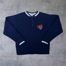 Load image into Gallery viewer, Vintage 90's Dynasty NFL Chicago Bears Football Navy Blue Button Sweatshirt
