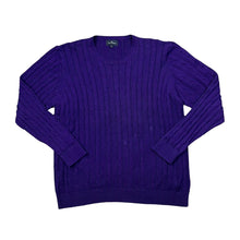 Load image into Gallery viewer, BLUE HARBOUR Marks &amp; Spencer Classic Cotton Cable Knit Crewneck Sweater Jumper
