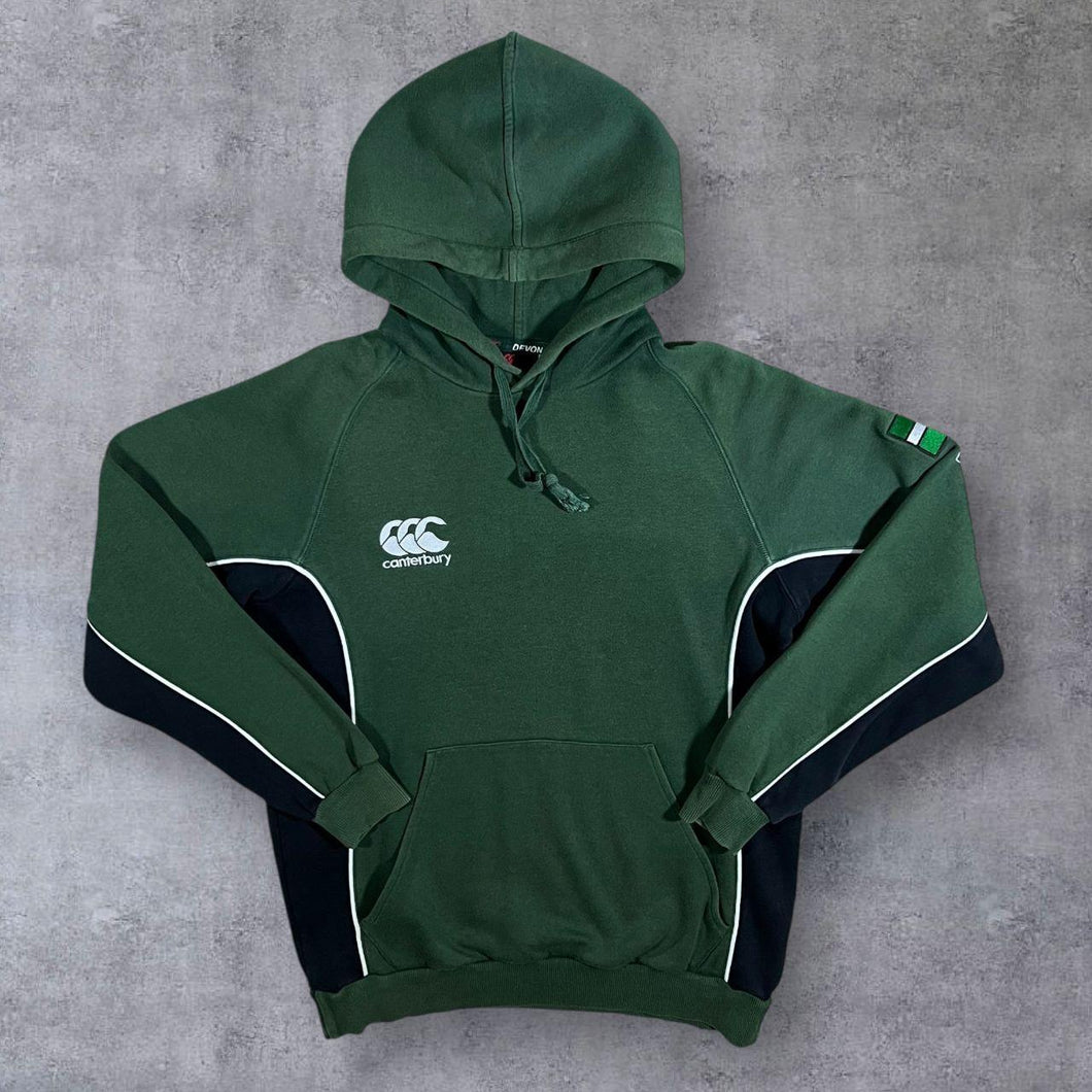 Canterbury Embroidered Mini Logo Green Black Sponsor Pullover Hoodie