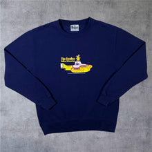 Load image into Gallery viewer, The Beatles "Yellow Submarine" Pop Rock Music Band Graphic Navy Blue Sweatshirt
