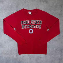 Load image into Gallery viewer, Delta NCAA Ohio State Buckeyes College Football Graphic Red Long Sleeve T-Shirt
