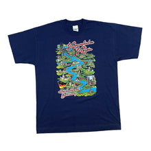 Load image into Gallery viewer, Vintage 90&#39;s Screen Stars ROMANTISCHER RHEIN &quot;Germany&quot; Souvenir Map Spellout Graphic Single Stitch T-Shirt
