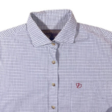 Load image into Gallery viewer, Vintage Fjallraven Light Blue White Check Long Sleeve Cotton Shirt
