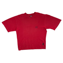 Load image into Gallery viewer, Vintage 90&#39;s Think Pink Mini Logo Graphic Red Cotton V-Neck T-Shirt
