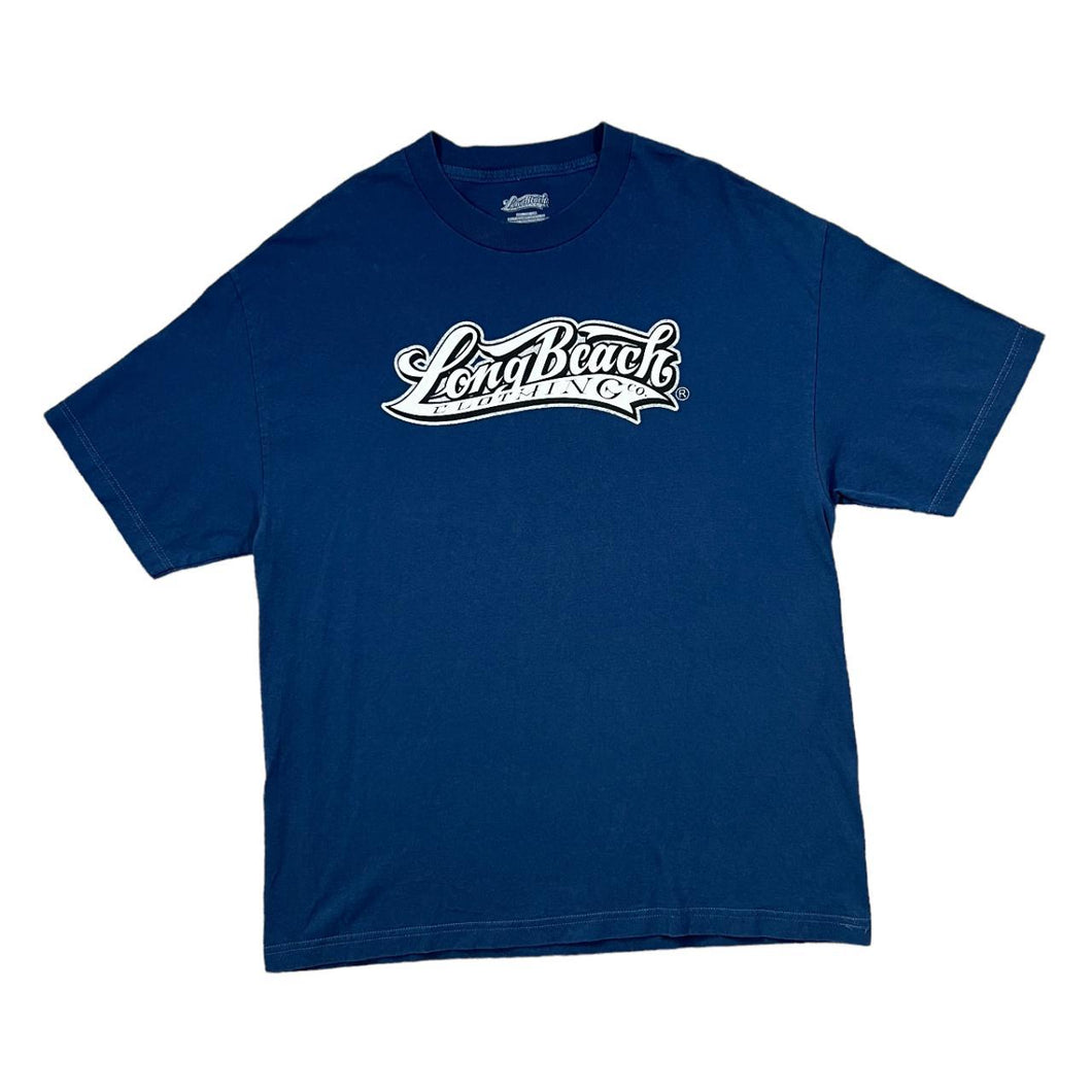 LONG BEACH CLOTHING CO. Classic Skater Surfer Logo Spellout Graphic Short Sleeve T-Shirt