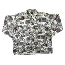 Load image into Gallery viewer, Vintage 90&#39;s Arizona Rodeo Texas Cowboy Patterned Long Sleeve Flannel Shirt
