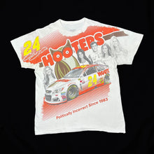 Load image into Gallery viewer, NASCAR Hendricks Motorsports HOOTERS All-Over Print Racing Spellout Graphic T-Shirt
