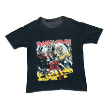 Load image into Gallery viewer, Bershka x IRON MAIDEN &quot;The Number Of The Beast&quot; Graphic Spellout Heavy Metal Band T-Shirt
