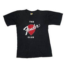 Load image into Gallery viewer, Vintage THE FENDER CLUB Guitar Music Logo Spellout Graphic T-Shirt
