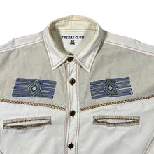 Load image into Gallery viewer, Vintage Fryday Club By NRK Cowboy Western Cotton Long Sleeve Shirt

