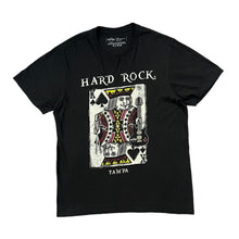 Load image into Gallery viewer, HARD ROCK CAFE &quot;Tampa&quot; King Of Spades Playing Card Souvenir Logo Spellout Graphic T-Shirt
