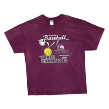 Load image into Gallery viewer, FAYETTEVILLE LIONS &quot;State Champions&quot; College Baseball Graphic Faded T-Shirt
