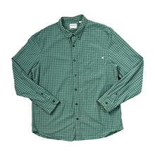 Load image into Gallery viewer, TIMBERLAND &quot;Slim Fit&quot; Green Check Cotton Long Sleeve Button-Up Shirt
