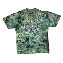 Load image into Gallery viewer, Vintage PIMPO WORLDWIDE Gothic Biker Yin Yang Dragon Green Tie Dye T-Shirt
