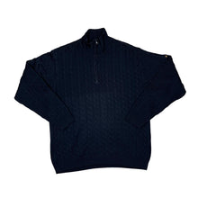 Load image into Gallery viewer, Vintage GREEN COAST Yatching Outfit Made In Italy Cable Knit 1/4 Zip Pullover Sweater Jumper
