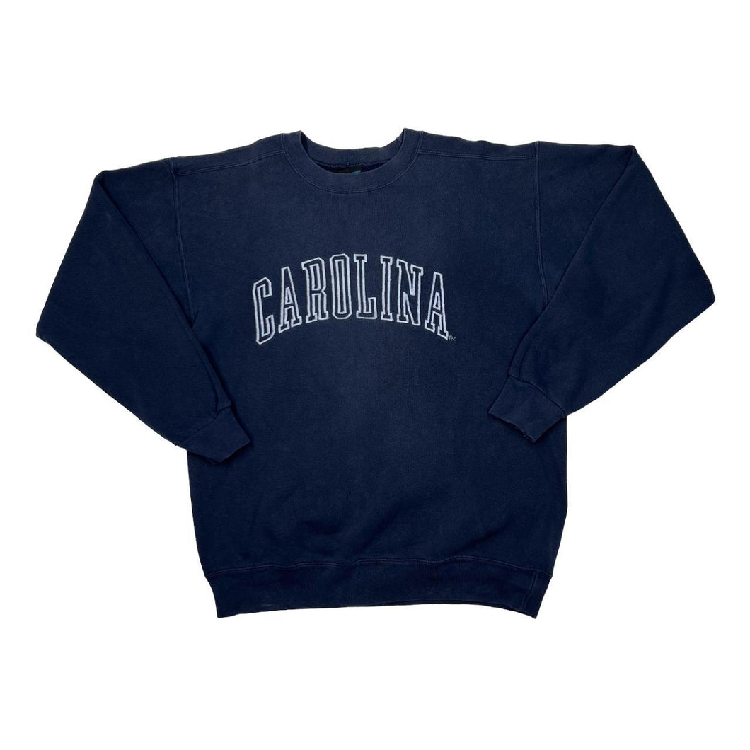 Vintage 90's Soffe CAROLINA Tar Heels Embroidered College Crewneck Sweatshirt