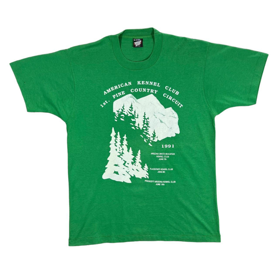 Vintage Screen Stars (1991) PINE COUNTRY CIRCUIT Souvenir Graphic Single Stitch T-Shirt