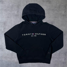Load image into Gallery viewer, Tommy Hilfiger Classic Embroidered Big Logo Spellout Pullover Hoodie
