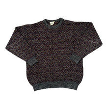 Load image into Gallery viewer, Vintage 90&#39;s HOOK Grandad Patterned Viscose Acrylic Knit Sweater Jumper
