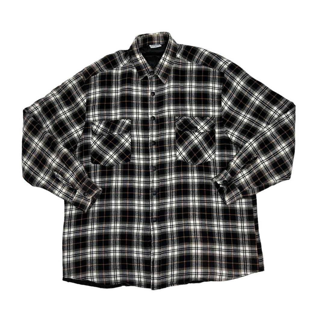 Vintage TOPTEX Tartan Lumberjack Plaid Check Lightly Padded Flannel Over Shirt