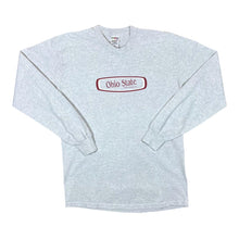 Load image into Gallery viewer, Vintage OHIO STATE UNIVERSITY College Spellout Graphic Long Sleeve Grey T-Shirt
