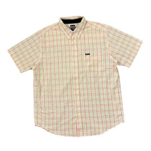 Load image into Gallery viewer, Early 00&#39;s CHAPS Classic Pastel Check Polyester Cotton Short Sleeve Button-Up Shirt
