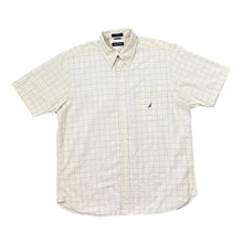 Load image into Gallery viewer, NAUTICA Classic Grid Check Mini Logo Short Sleeve Button-Up Shirt
