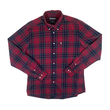 Load image into Gallery viewer, Barbour &quot;Tailored Fit&quot; Red Tartan Check Long Sleeve Button-Up Cotton Shirt
