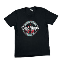 Load image into Gallery viewer, DEEP PURPLE &quot;Smoke On The Water&quot; Distressed Style Logo Spellout Graphic Hard Rock Music Band T-Shirt
