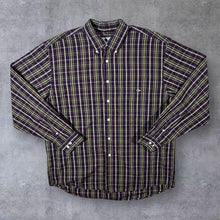 Load image into Gallery viewer, Vintage Lacoste Mini Logo Plaid Check Long Sleeve Button-Down Shirt
