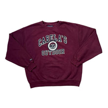 Load image into Gallery viewer, Vintage Jansport CABELA&#39;S OUTDOOR Logo Spellout Graphic Crewneck Sweatshirt
