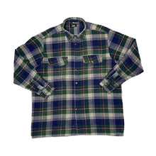 Load image into Gallery viewer, Vintage KING’S CLUB Classic Tartan Plaid Lumberjack Check Long Sleeve Flannel Shirt
