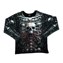 Load image into Gallery viewer, SPIRAL DIRECT Gothic Fantasy Skull Skeleton All-Over Print Graphic Long Sleeve T-Shirt
