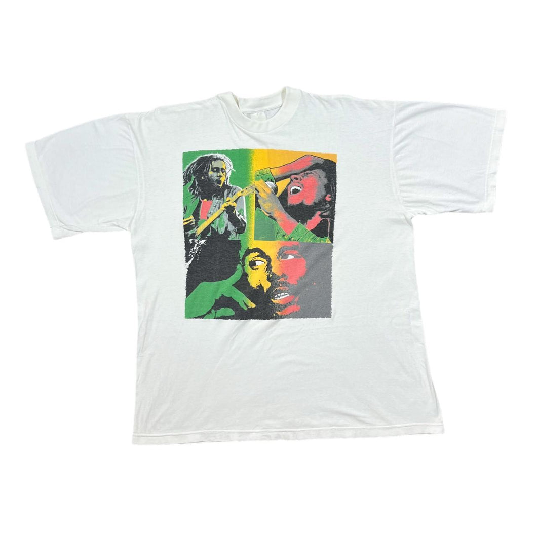 Vintage 90's BOB MARLEY Rasta Reggae Music Artist Band Tribute Graphic T-Shirt