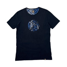 Load image into Gallery viewer, PRETTY GREEN Embroidered Big Logo Spellout Mod Paisley Patterned Cotton T-Shirt
