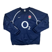 Load image into Gallery viewer, Early 00&#39;s NIKE ENGLAND RUGBY Embroidered Sponsor Logo Windbreaker Pullover Jacket
