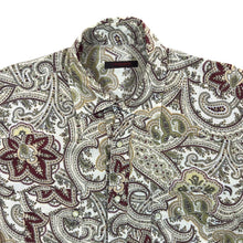 Load image into Gallery viewer, Two Flowers Paisley Patterned Western Style Popper Long Sleeve Shirt

