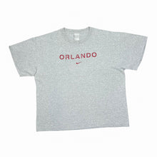 Load image into Gallery viewer, Vintage NIKE &quot;Orlando&quot; Silver Tag Swoosh Logo Spellout Graphic T-Shirt
