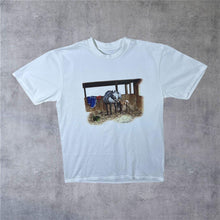 Load image into Gallery viewer, Vintage Wild Wings (1997) Horse Stable Wildlife Graphic White T-Shirt
