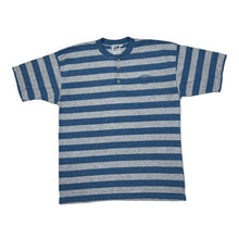 Load image into Gallery viewer, Vintage COCONUT JOE “Individual Basics” Embroidered Logo Striped Henley Button T-Shirt
