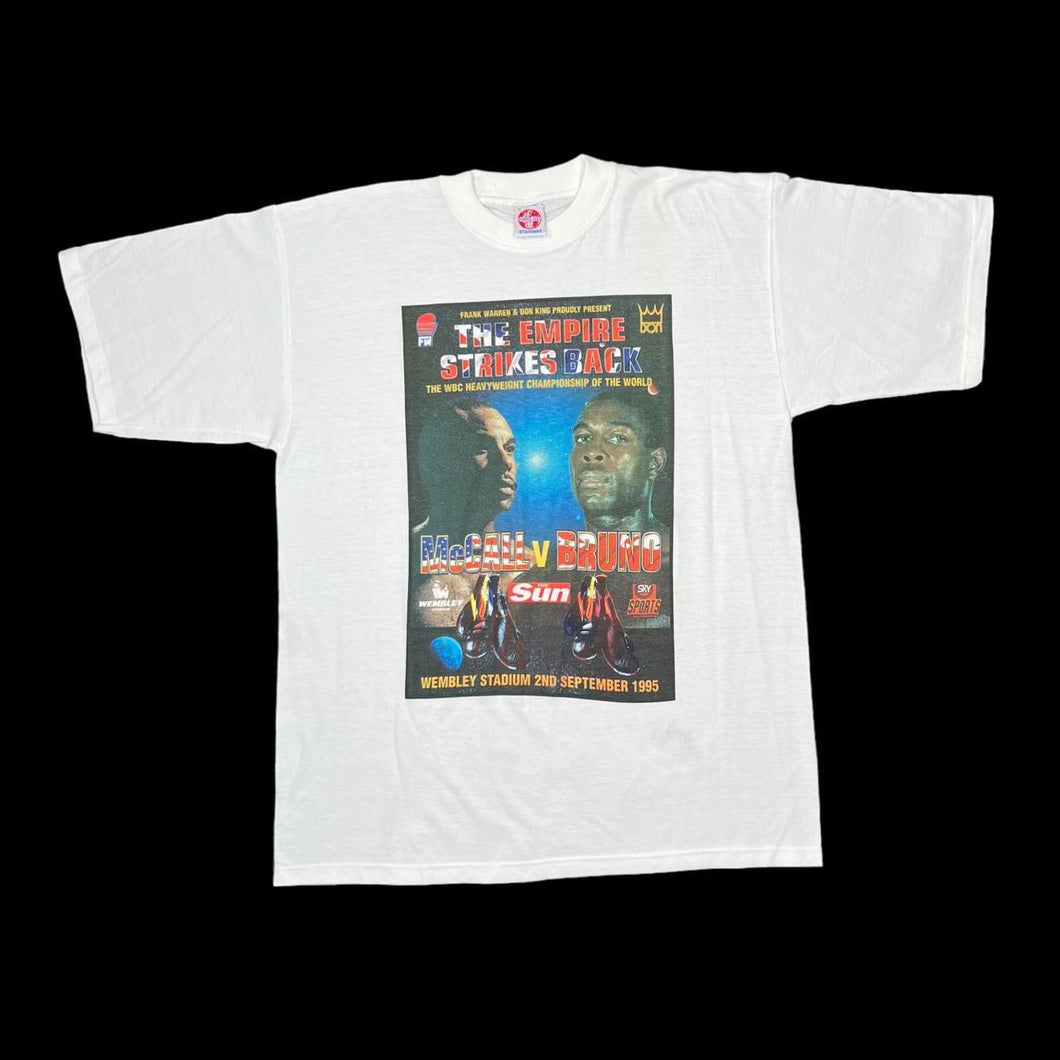 Vintage Sierra Teez (1995) MCCALL VS. BRUNO “The Empire Strikes Back” Boxing Promo T-Shirt