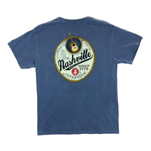 Load image into Gallery viewer, NASHVILLE &quot;Music City&quot; Souvenir Spellout Graphic Washed Blue T-Shirt

