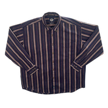 Load image into Gallery viewer, Vintage Dockers &quot;Wrinkle Free&quot; Multi Striped Cotton Long Sleeve Button-Up Shirt
