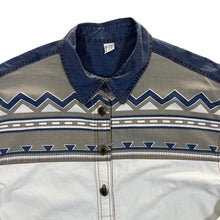 Load image into Gallery viewer, Early 00&#39;s Forbidden Co. Cowboy Western Patterned Long Sleeve Cotton Shirt
