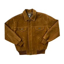Load image into Gallery viewer, Vintage REPORTAGE R.G.A. Made In Italy Brown Suede Bomber Jacket
