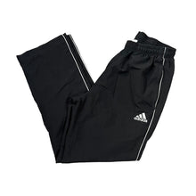 Load image into Gallery viewer, ADIDAS Classic Embroidered Mini Logo Black Tracksuit Bottoms
