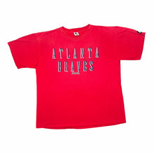 Load image into Gallery viewer, Vintage Starter (1997) MLB ATLANTA BRAVES Baseball Logo Spellout Graphic T-Shirt
