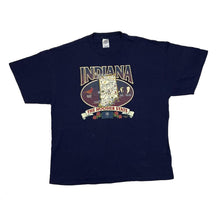 Load image into Gallery viewer, Early 00’s Delta INDIANA “The Hoosier State” Map Souvenir Spellout Graphic T-Shirt
