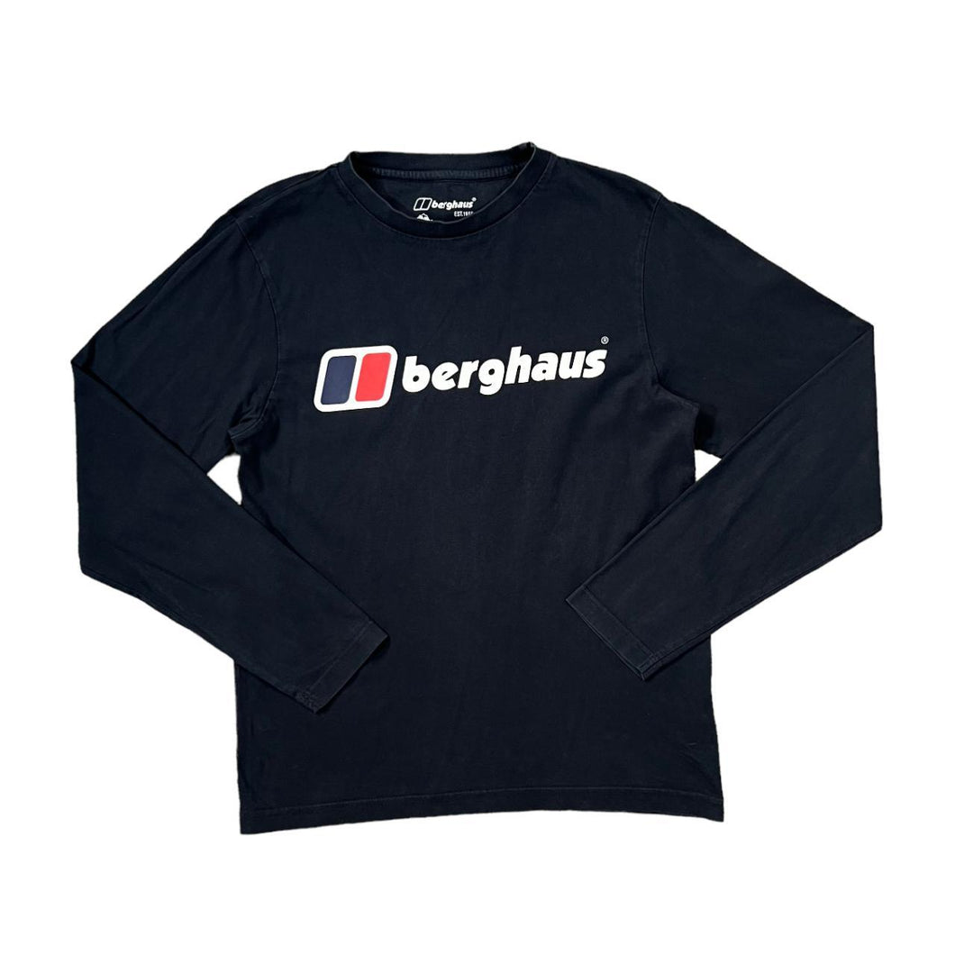 BERGHAUS Classic Big Logo Spellout Graphic Long Sleeve T-Shirt