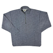 Load image into Gallery viewer, Vintage 90&#39;s Aquila Grey Black Navy Cotton 1/4 Zip Long Sleeve Pullover Shirt
